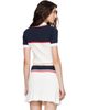 Casablanca Casablanca Off-White & Navy Knit Tennis Short Sleeve Polo - 3