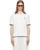 Casablanca Casablanca Off-White Boucle Short Sleeve Polo - 1