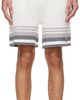 Casablanca Casablanca Off-White Crochet Shorts - 1