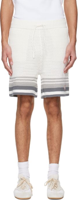Casablanca Casablanca Off-White Crochet Shorts