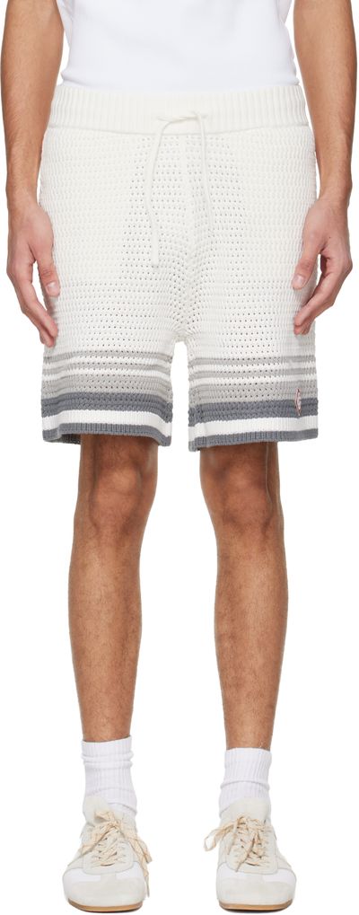 Casablanca Casablanca Off-White Crochet Shorts