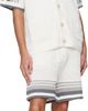 Casablanca Casablanca Off-White Crochet Shorts - 4
