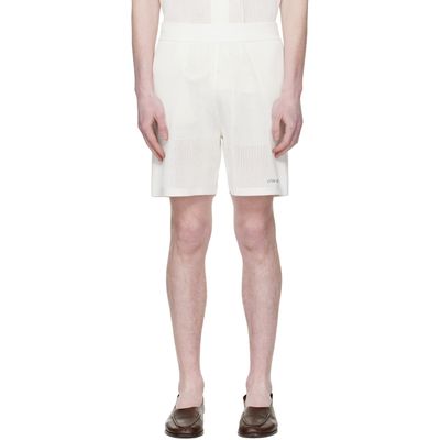 Casablanca Casablanca Off-White Mesh Shorts