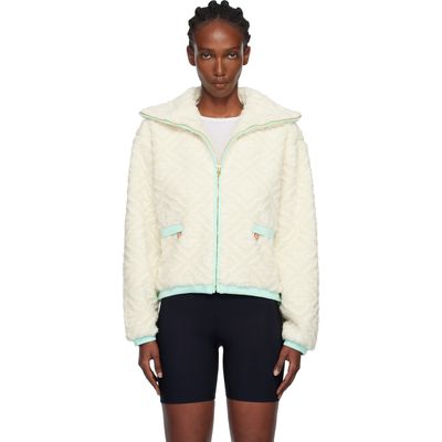 Casablanca Casablanca Off-White Monogram Jacquard Fleece Jacket
