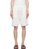Casablanca Casablanca Off-White Palm Tree Emblem Crochet Shorts - 1
