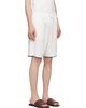 Casablanca Casablanca Off-White Palm Tree Emblem Crochet Shorts - 2
