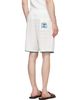 Casablanca Casablanca Off-White Palm Tree Emblem Crochet Shorts - 3