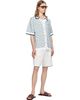 Casablanca Casablanca Off-White Palm Tree Emblem Crochet Shorts - 4