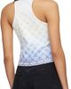 Casablanca Casablanca Off-White Printed Draped Tank Top - 3
