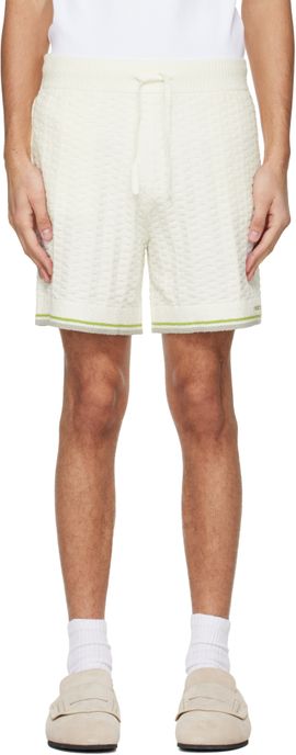 Casablanca Casablanca Off-White Tennis Boucle Shorts