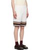 Casablanca Casablanca Off-White Tennis Stripe Crochet Shorts - 2