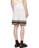 Casablanca Casablanca Off-White Tennis Stripe Crochet Shorts - 3