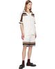 Casablanca Casablanca Off-White Tennis Stripe Crochet Shorts - 4