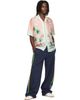 Casablanca Casablanca Pink Ethereal Short Sleeve Silk Shirt - 4