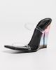 Casablanca Casablanca Plexi Wedge Sandals Black - 2