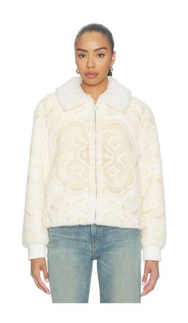 Casablanca Casablanca Printed Faux Fur Jacket