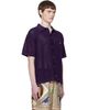 Casablanca Casablanca Purple Short Sleeve Mesh Shirt - 2