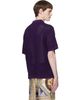 Casablanca Casablanca Purple Short Sleeve Mesh Shirt - 3
