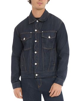 Casablanca Casablanca Raw Denim Lapped Pocket Jean Jacket in Denim Indigo