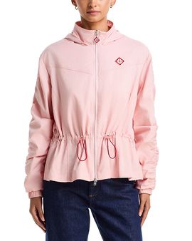 Casablanca Casablanca Ruched Drawstring Windbreaker Jacket