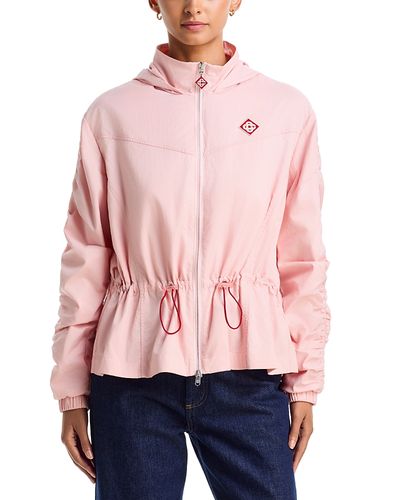 Casablanca Casablanca Ruched Drawstring Windbreaker Jacket