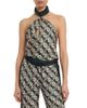 Casablanca Casablanca Silk Monogram Scarf Top - 1