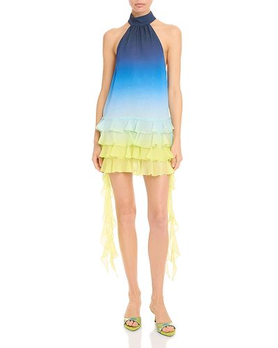 Casablanca Casablanca Silk Ruffle Dress