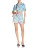 Casablanca Casablanca Silk Smocked Waist Shorts - 6