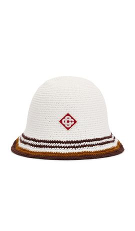 Casablanca Casablanca Stripe Crochet Hat