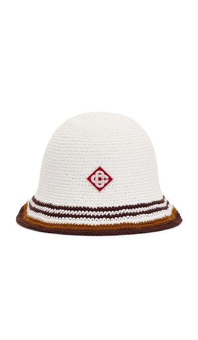Casablanca Casablanca Stripe Crochet Hat