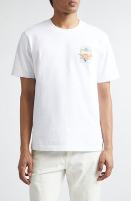 Casablanca Casablanca Tennis Landscape Classic Organic Cotton Graphic T-Shirt