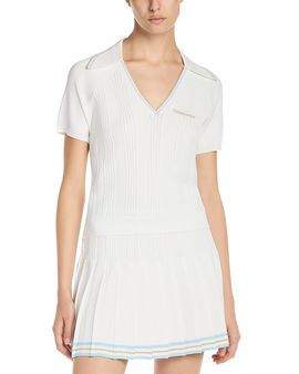 Casablanca Casablanca Tennis Ribbed Short Sleeve Polo Shirt