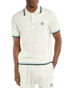 Casablanca Casablanca Terry Towel Check Polo Shirt