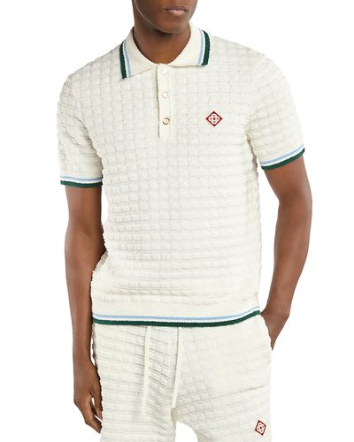 Casablanca Casablanca Terry Towel Check Polo Shirt