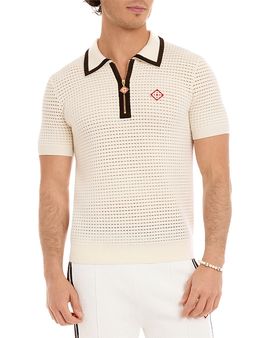 Casablanca Casablanca Waffle Stitch Polo Shirt