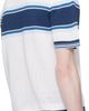 Casablanca Casablanca White & Blue Striped Mesh Short Sleeve Polo - 3