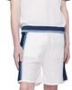 Casablanca Casablanca White & Blue Striped Mesh Short Sleeve Polo - 4