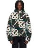 Casablanca Casablanca White & Green Check Monogram Fleece Jacket - 1