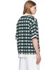 Casablanca Casablanca White & Green Crochet Mosaic Short Sleeve Shirt - 3