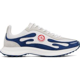 Casablanca Casablanca White & Navy Stade Sneakers