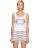 Casablanca Casablanca White Airspray Printed Tank Top - 1