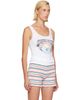 Casablanca Casablanca White Airspray Printed Tank Top - 2