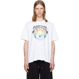 Casablanca Casablanca White Airspray Short Sleeve T‑shirt