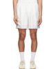 Casablanca Casablanca White Dance Joy Silk Shorts - 1