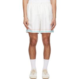 Casablanca Casablanca White Dance Joy Silk Shorts