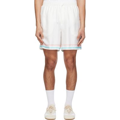Casablanca Casablanca White Dance Joy Silk Shorts