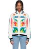 Casablanca Casablanca White Flame Laurel Cotton Knit Casa Club Jacket - 1