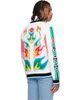 Casablanca Casablanca White Flame Laurel Cotton Knit Casa Club Jacket - 3