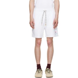 Casablanca Casablanca White Floral Trim Classic Shorts
