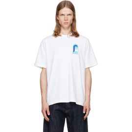 Casablanca Casablanca White 'L'Arche' Short Sleeve T‑shirt